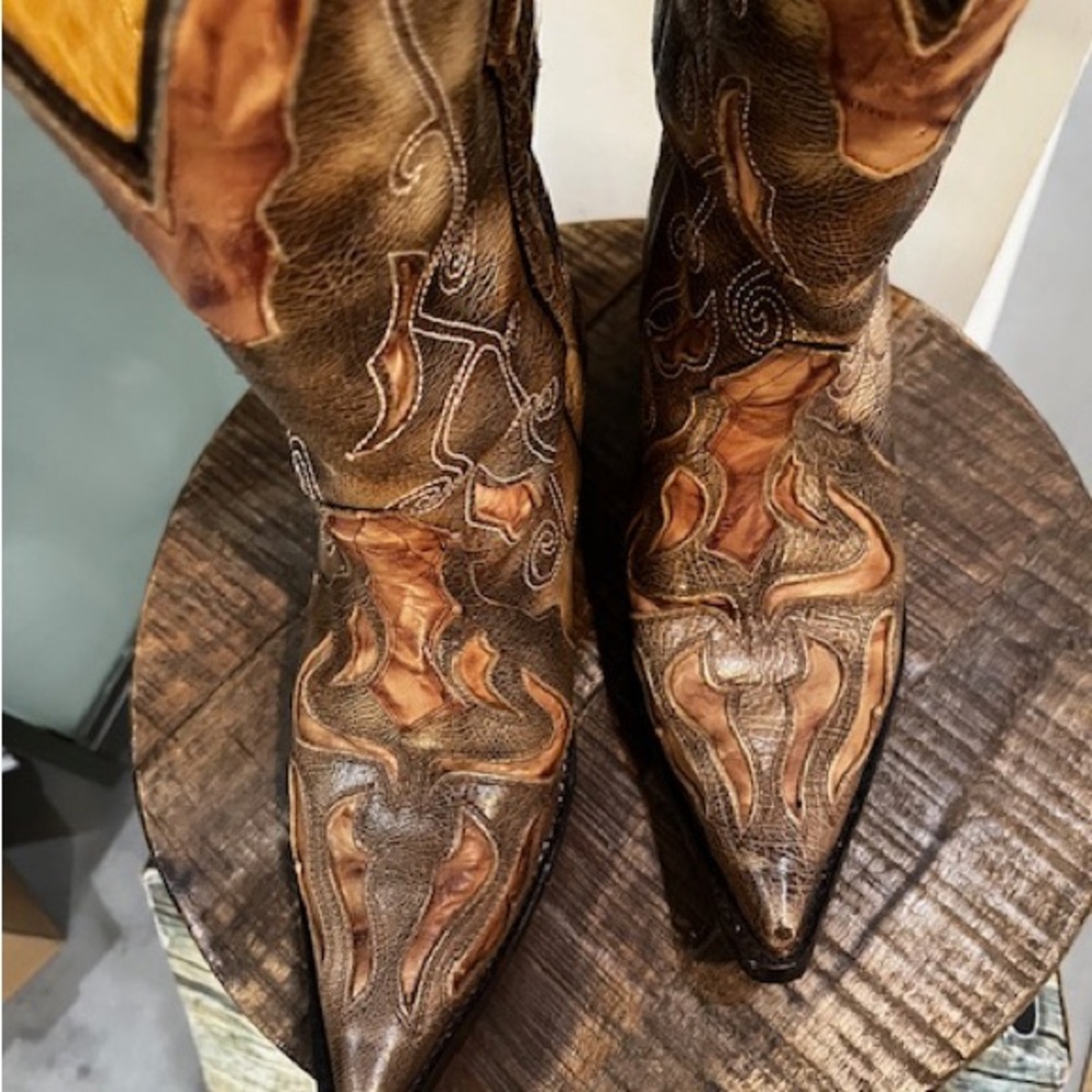 Corral Brown and Tan Western Cowboy Boots